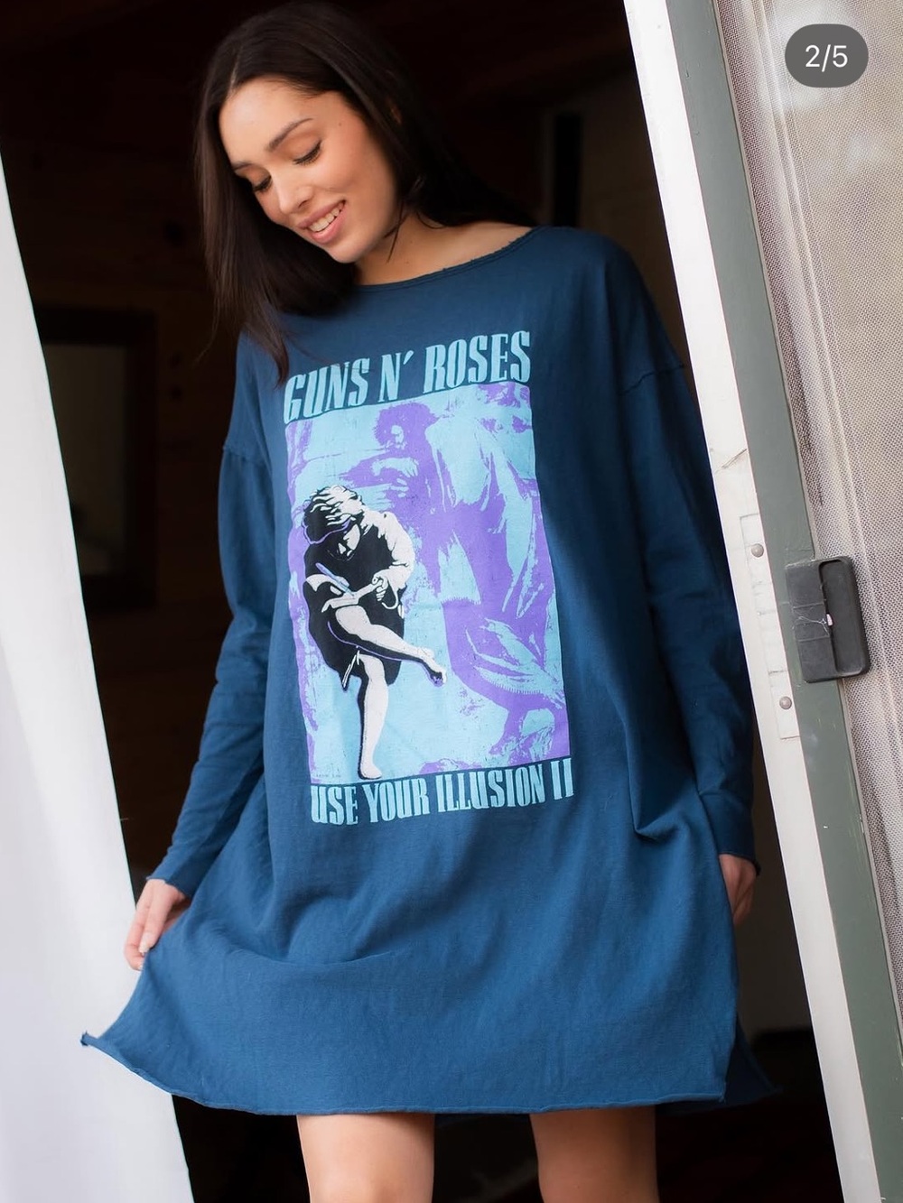Guns N' Roses 'Use Your Illusion II' Navy Graphic Tee/dress
